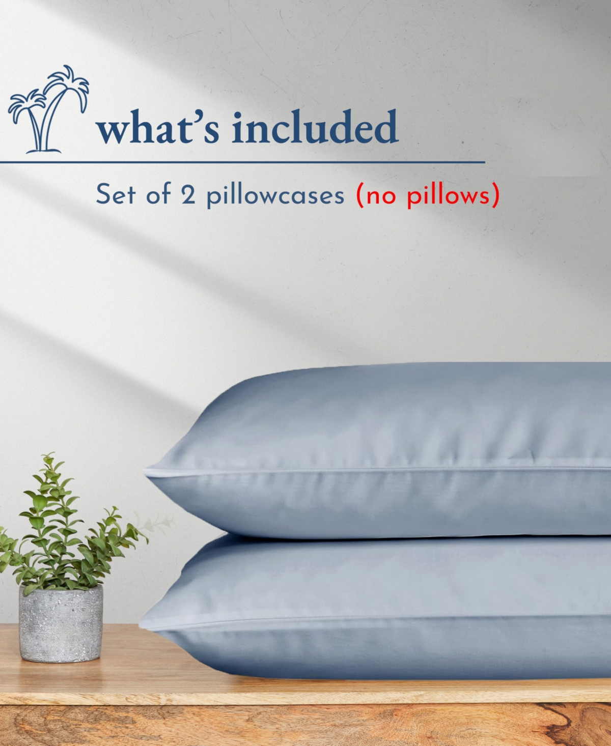 100% Organic Cotton Pillow Cases Set Of 2, Authentic Gots Certified, Soft & Cooling Percale Weave Cotton Pillowcases with envelope closure by Cal