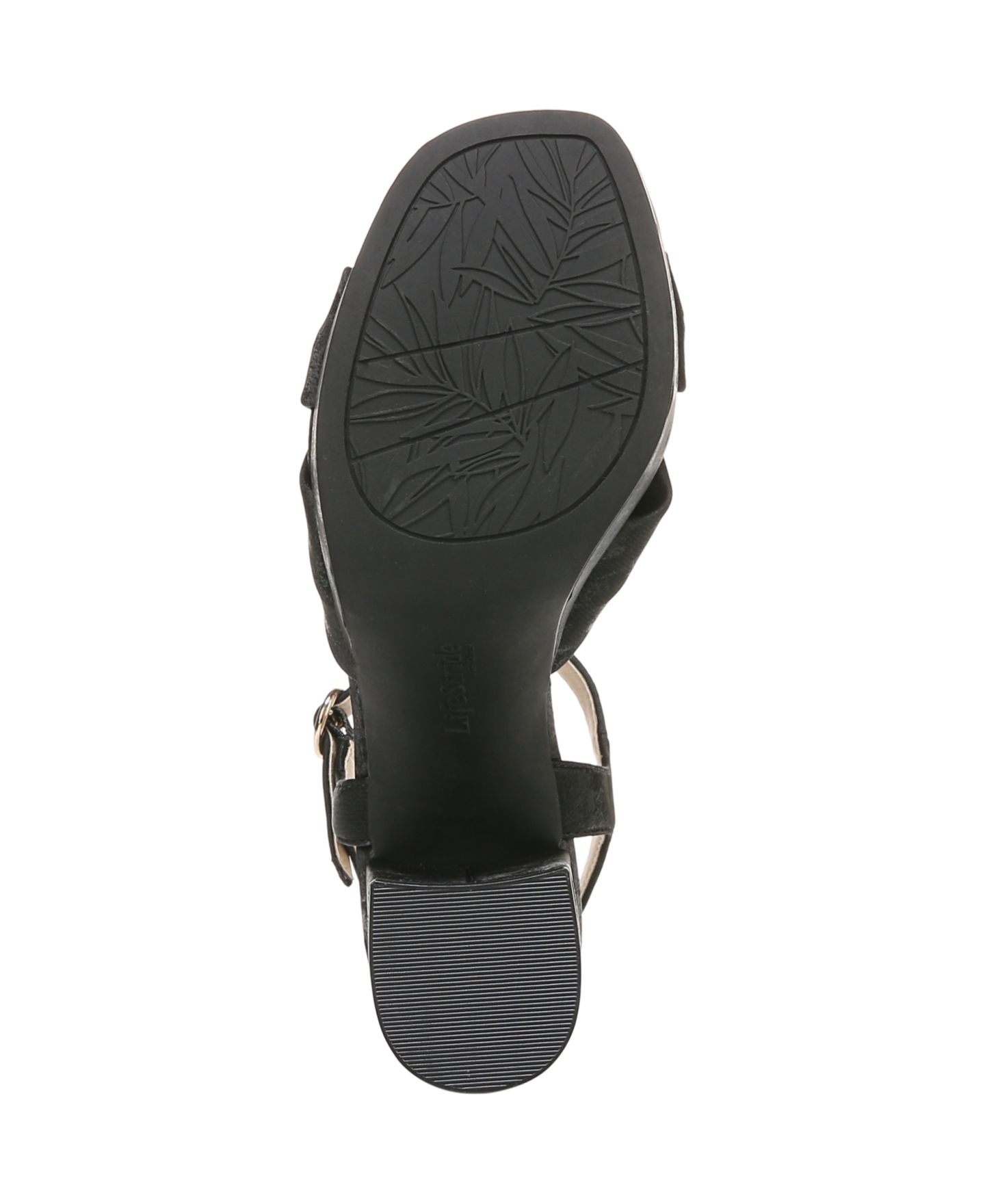 Женские сандалии LifeStride August Square Open Toe Platform, цвет: Чёрная искусственная кожа — фото 5