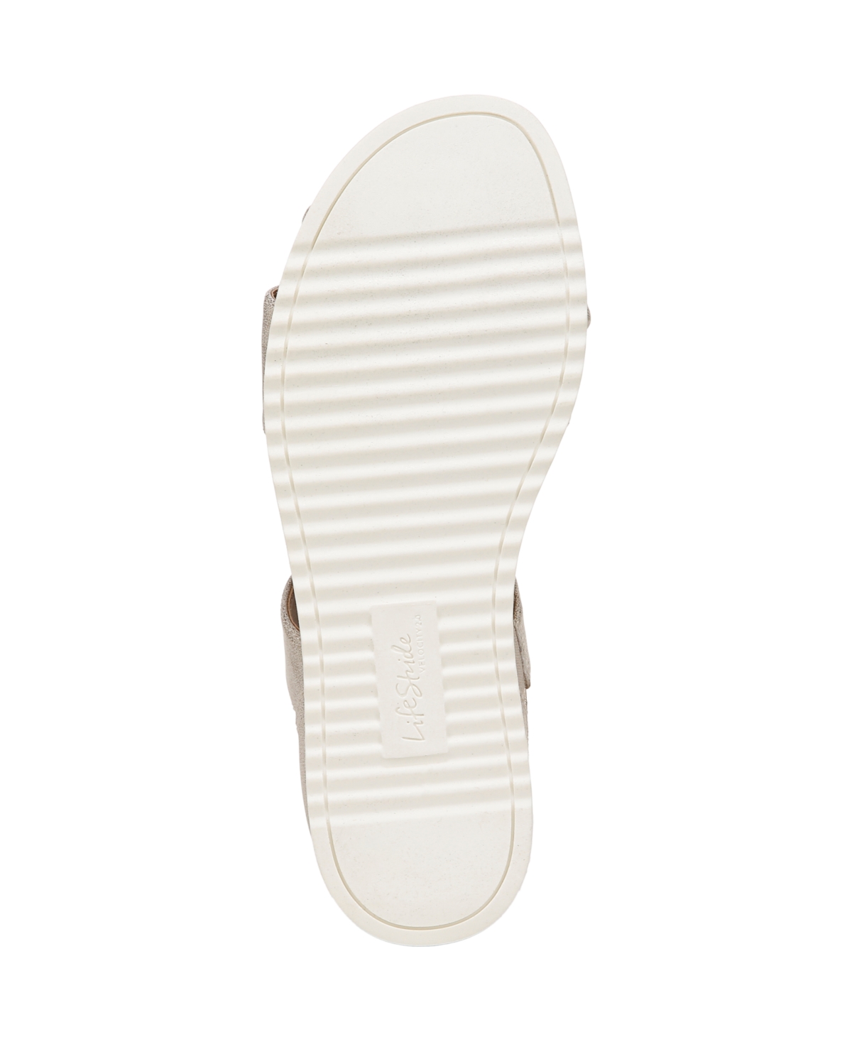 LIFESTRIDE LIFESTRIDE WOMEN'S ZOOM ROUND OPEN TOE CRISSCROSS WEDGE SANDALS 
