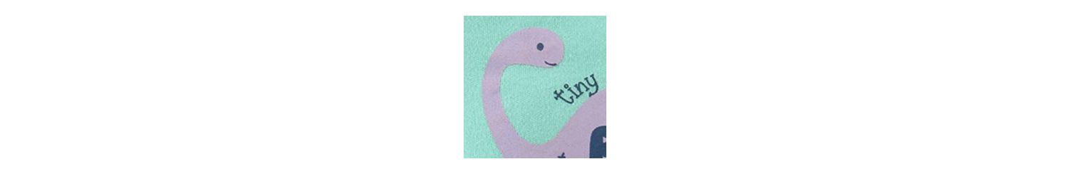 Baby Girls Dino Bodysuits, 4-Pack