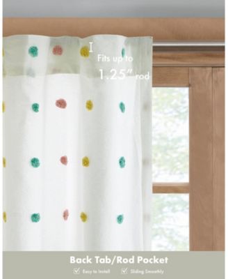Stella Dot Metallic Embroidered Lined Window Panel, 50" x  84"
