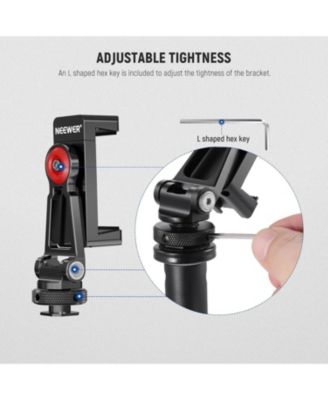 Metal Phone Tripod Mount with Cold Shoe Mounts, Freely Adjustable Joints Universal Phone Holder Compatible with iPhone 15 Pro Max Samsung Galaxy Google Pixel Canon Nikon Sony Camera Cage, PA001