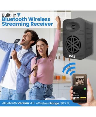 5.25” 2-Way Bluetooth Wireless Speaker System - Waterproof, 500W Max Power, 1/2” Tweeter, Compact Design (Black)