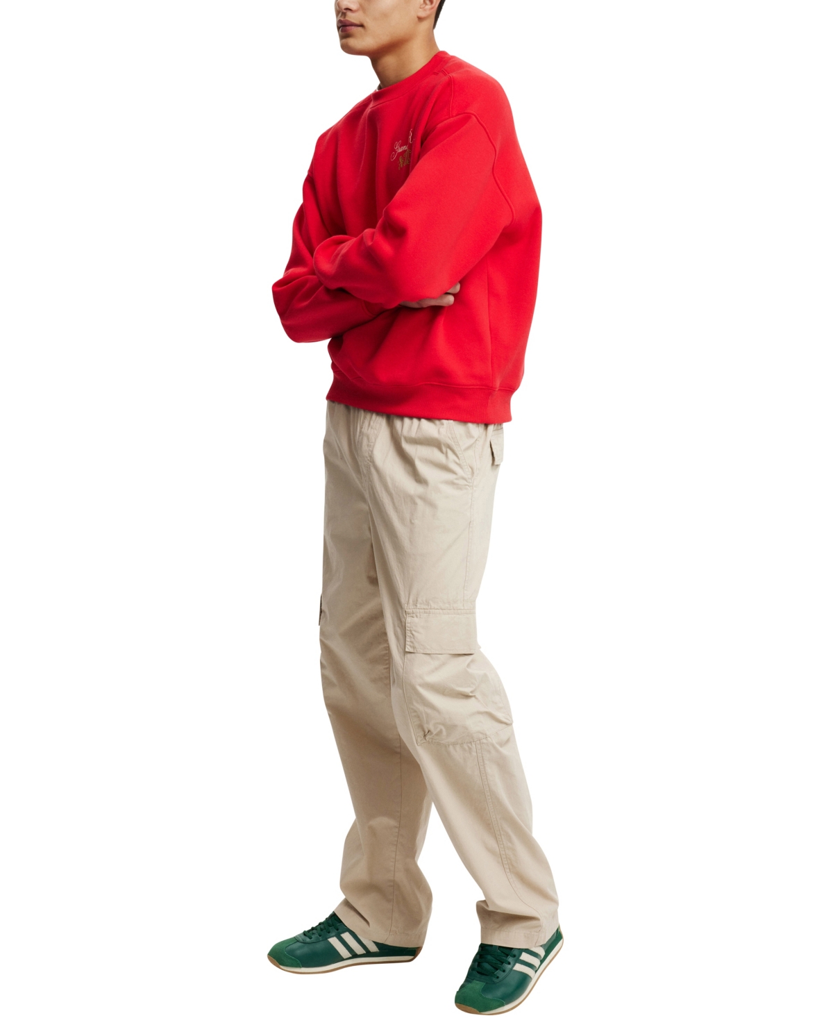 Shop Cotton On Men's Knox Baggy Cargo Pant In Faded Stone