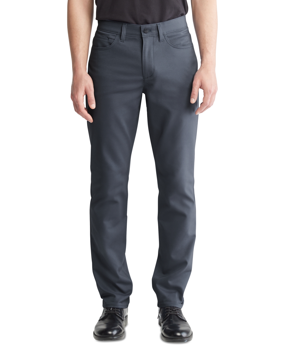 Calvin Klein Men's Ck Move 365 Slim-fit Performance Stretch Pants In Forged  Iron | ModeSens