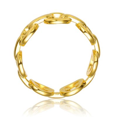 Elegant 14K Gold Plated Intertwined Modern Ring