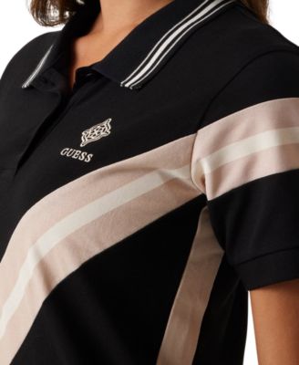 Women's Suzanne Chevron-Striped Polo Dress