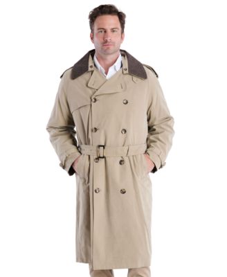 London Fog Men Classic Fit Iconic Belted Trench Raincoat Macy s