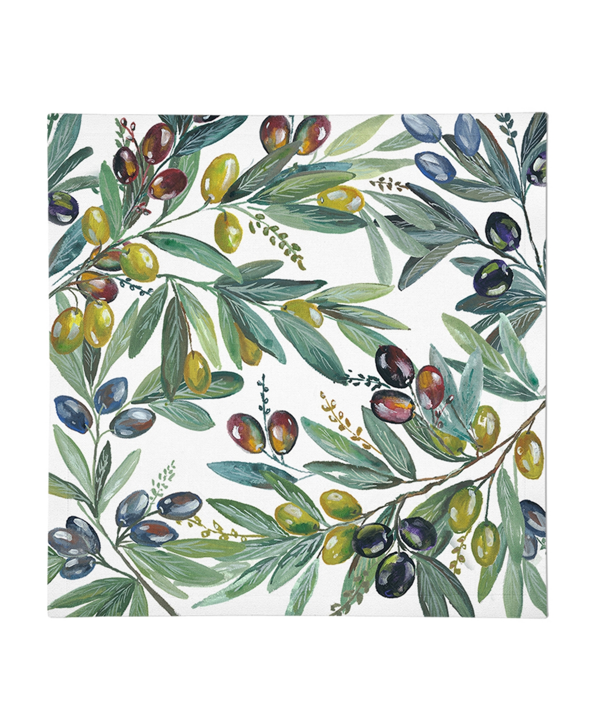 Laural Home Olive Grove Set Of 4 Napkin, 20" X 20" In Green