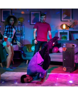 PPHP283UBB, 300W, Dual 6.5", Rechargeable, BT/FM/USB/SD/AUX, LED Display, Mic+Remote, PA Karaoke Speaker with Handle & Wheels