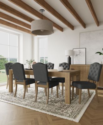 Furniture - 7pc Dining Set (Davie Rectangular Table & 6 Jesilyn Chairs)