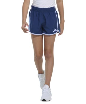 adidas - Big Girls Elastic-Waistband Woven Shorts With Binding