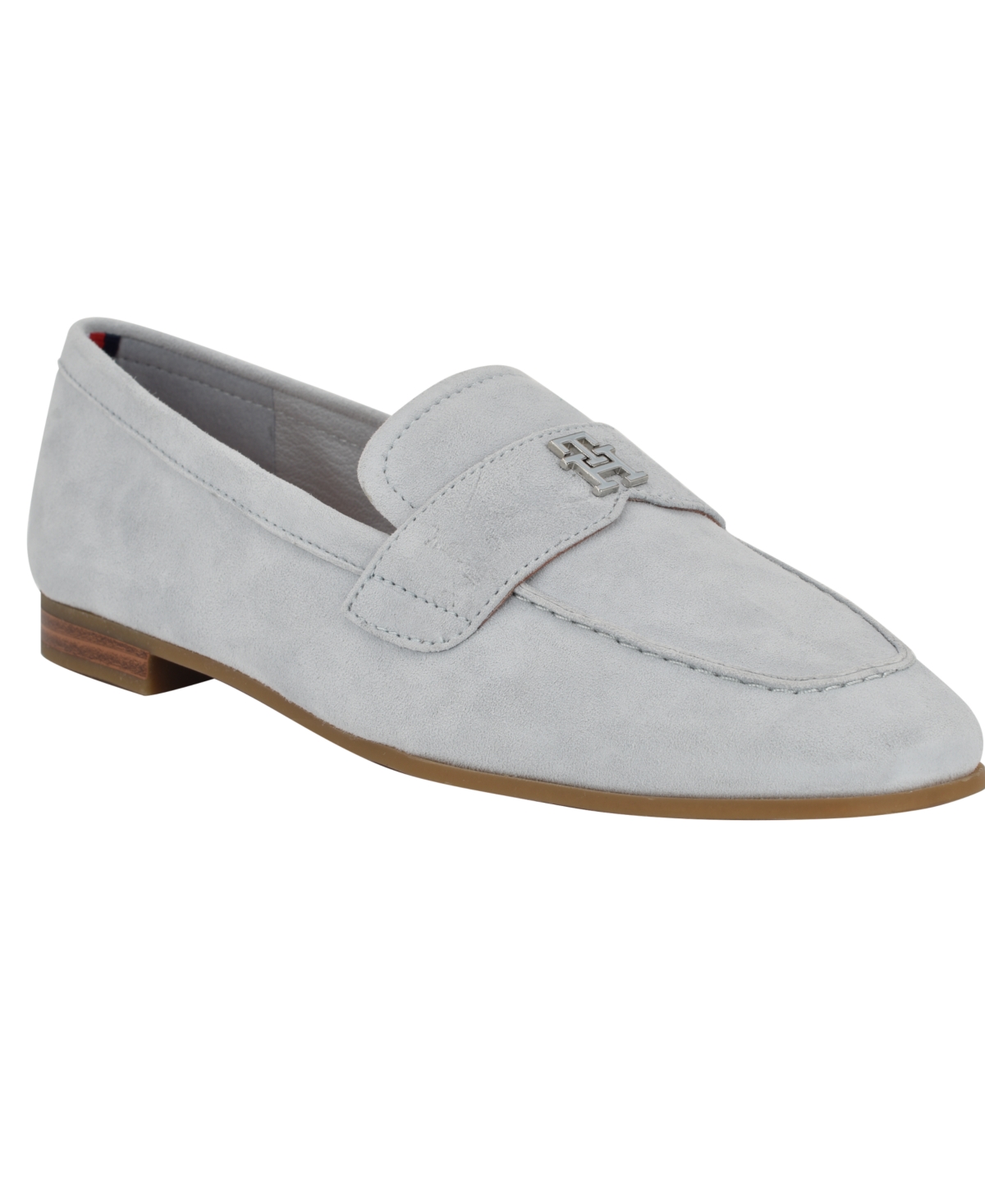 Tommy Hilfiger Razzi Loafer In Light Blue Suede