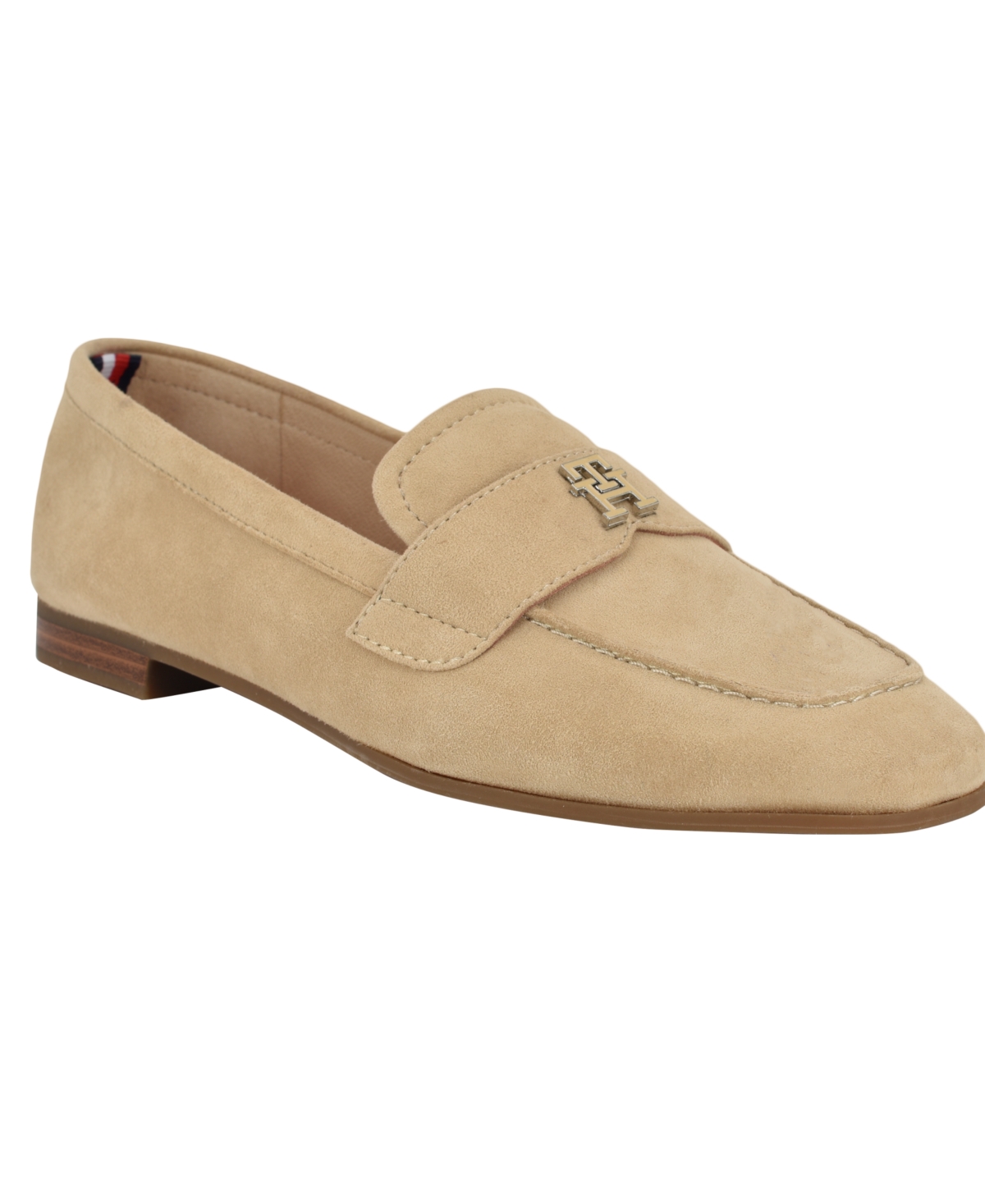 Tommy Hilfiger Razzi Loafer In Light Natural Suede