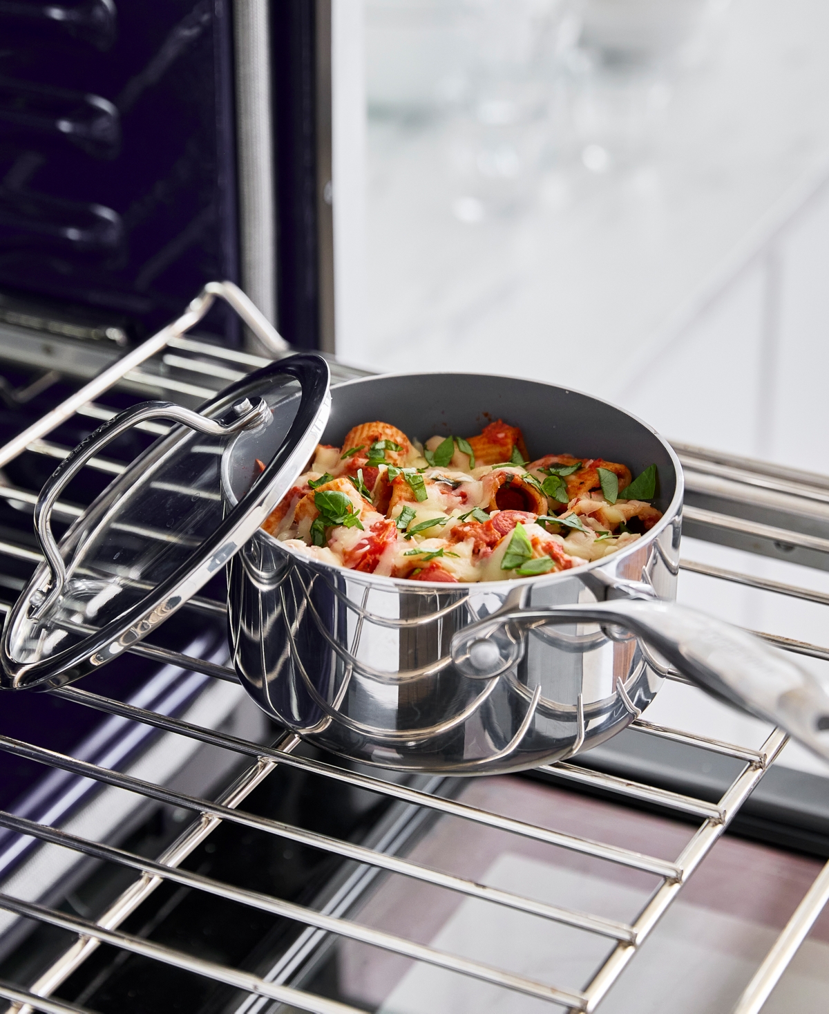 Greenpan Valencia Pro Stainless Steel 1.66-qt. Saucepan With Lid In Stainless Steel