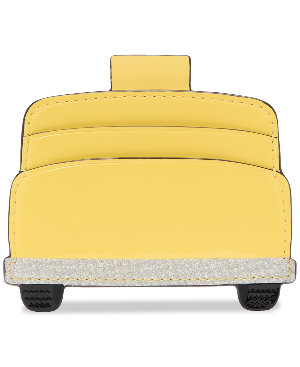 Kate Spade Hey Taxi Embellished Card Case In Yellow Multi