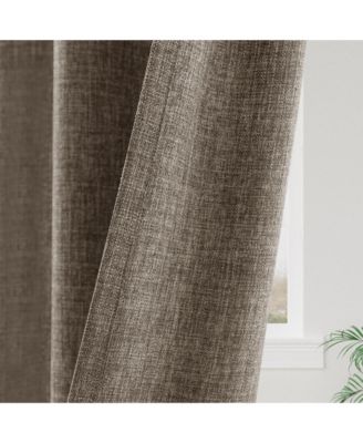 Garrett Textured Tie Knots Curtains Pair, 52"X84"