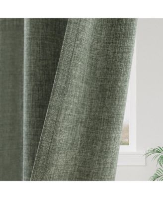 Garrett Textured Tie Knots Curtains Pair, 52"X84"