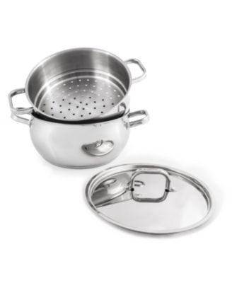Belly Shape 18/10 Stainless Steel 9.5" Stock Pot with SS Lid, 5.5qt.