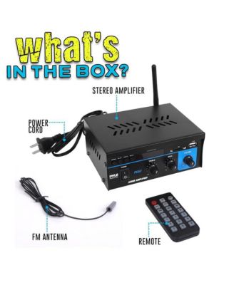 Compact Bluetooth Stereo Power Amplifier, 2 x 40W