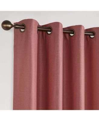 Texture Room Darkening Grommet Curtains Pair, 52"X84"