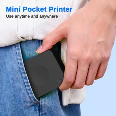 Nelko PM230 Mini Bluetooth Sticker Printer – Portable Thermal Printer with 3 Paper Rolls, Templates for Phone/Tablet – Easy Labeling Anywhere