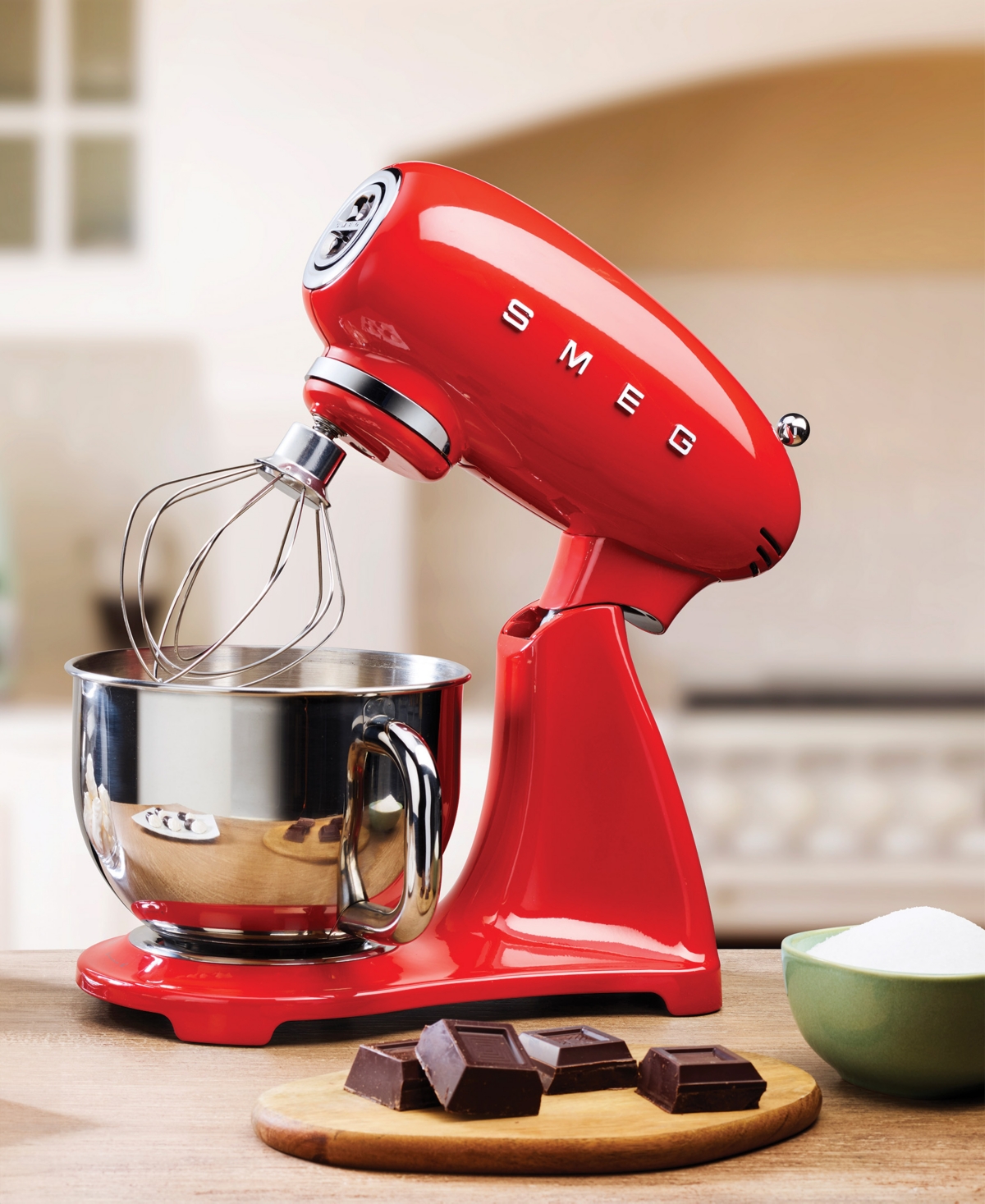 Smeg 50's Retro Style Aesthetic Stand Mixer In Red