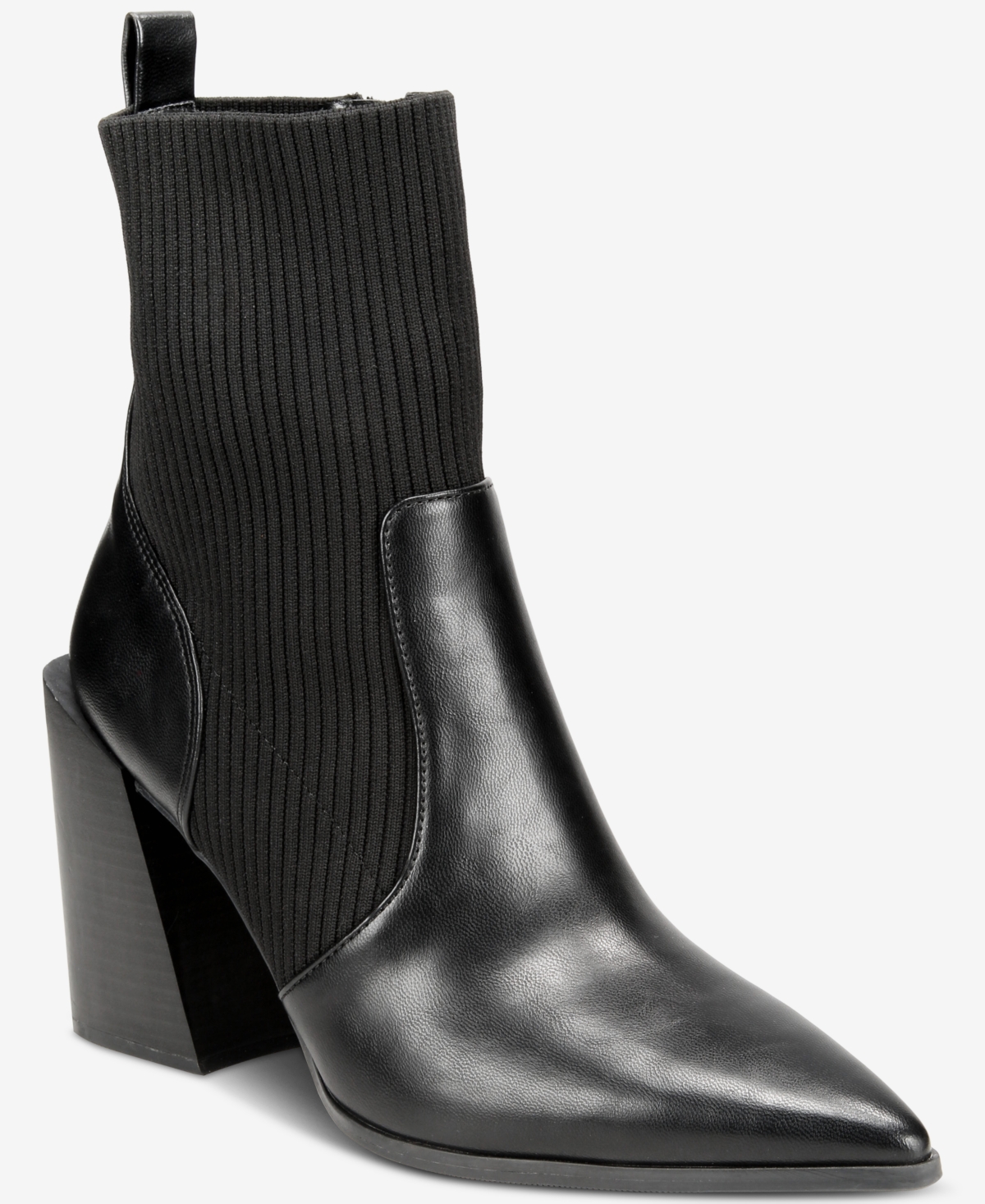 Wild Pair Trinityy Pointed-Toe Pull-On Knit Dress Booties, Created for Macy's