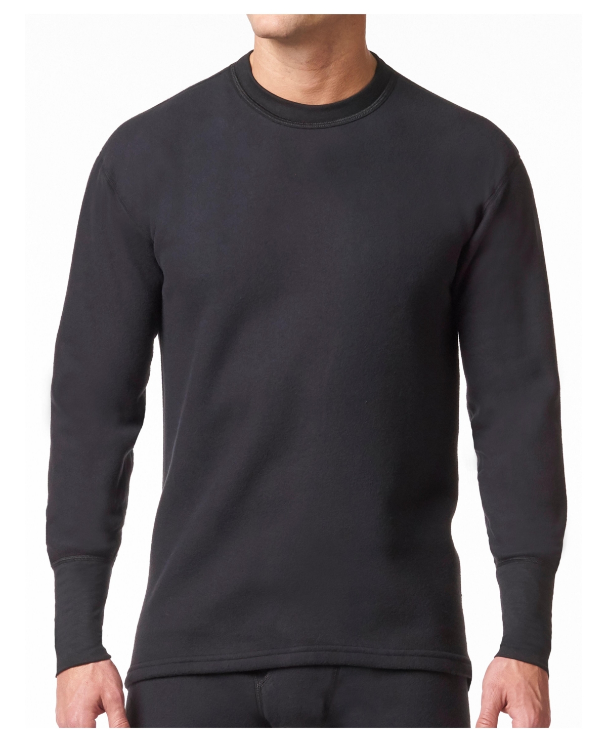 Men's HeatFX Midweight Base Layer Long Sleeve Undershirt - Black