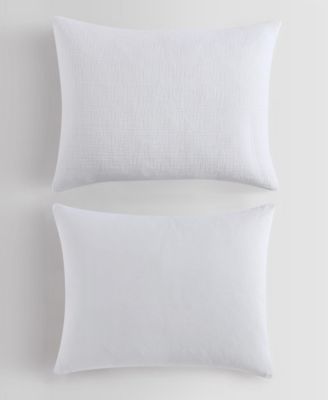 Washed Texture Solid Cotton Jacquard 3 Piece Duvet Cover Set, Queen