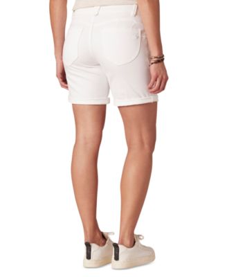 Petite "Ab"solution Cuffed Denim Shorts