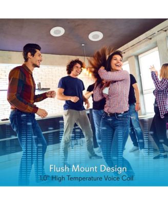 8" In-Wall / Ceiling Commercial PA Speaker with 100V Transformer Tap, 200W Max Power Output