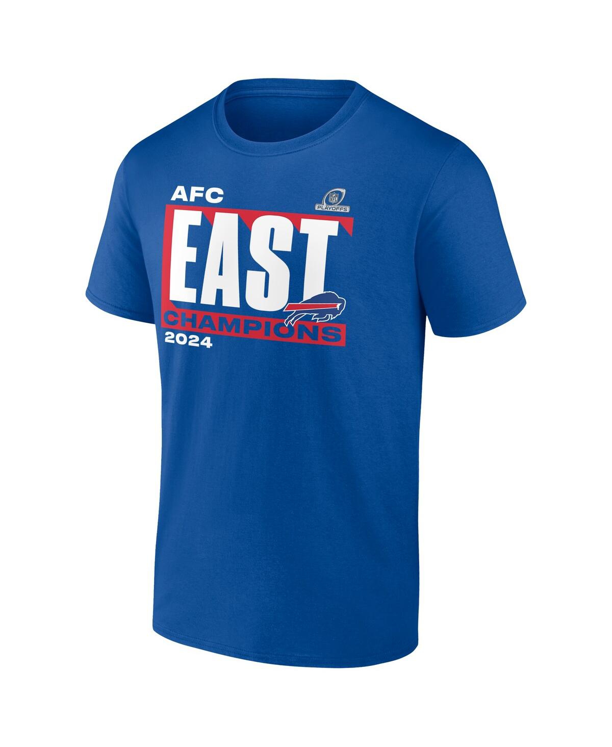 Fanatics Men's Royal Buffalo Bills 2024 Afc East Division Champions Conquer T-shirt In Royal