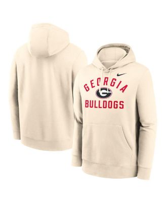 Nike - Men's Cream Georgia Bulldogs Arch Logo Pullover Hoodie