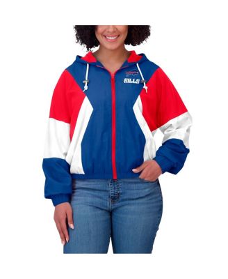 Women's Royal Buffalo Bills Color Block Full-Zip Windbreaker Jacket