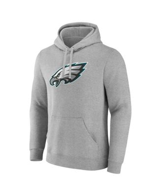 Men's Heather Gray Philadelphia Eagles Deliver Fleece Pullover Hoodie