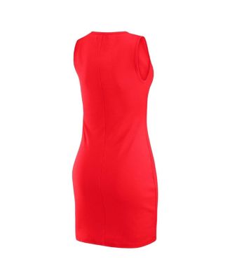 x Gracie Hunt Women's Red Kansas City Chiefs Ribbed Tank Dress