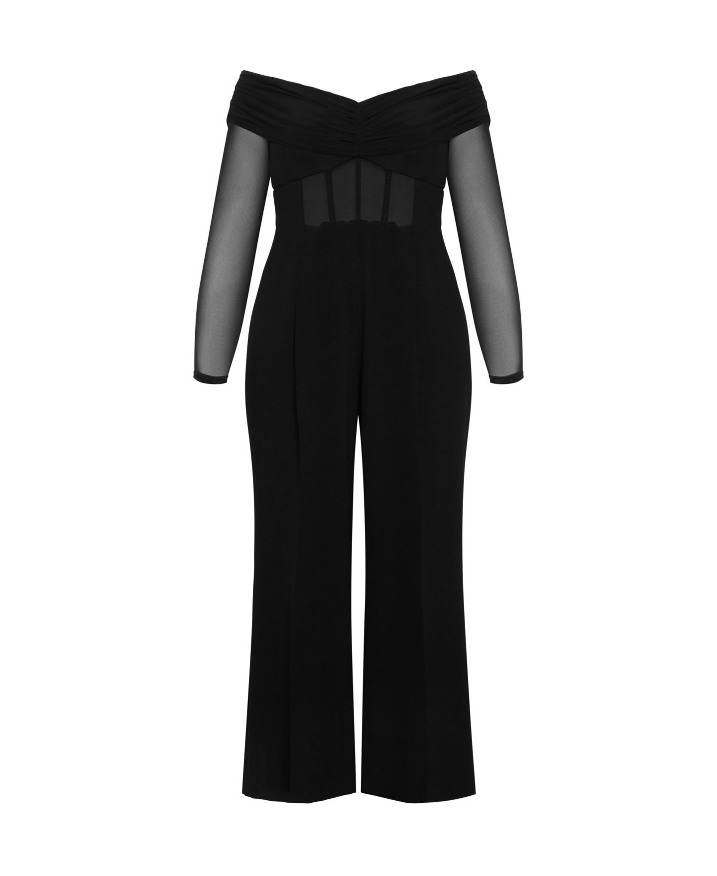 Женский комбинезон CITY CHIC Plus Size Lana Jumpsuit, цвет: Чёрный — фото 4