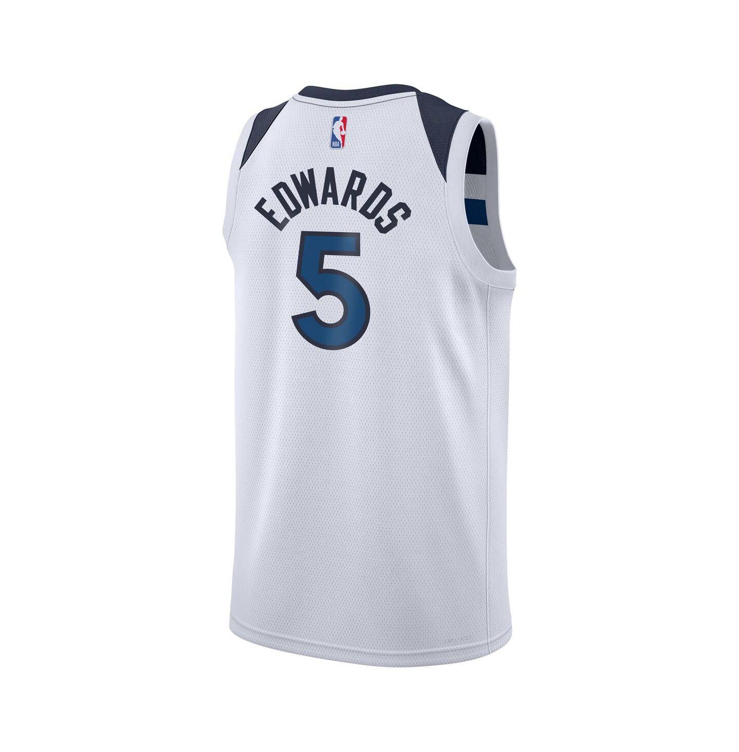 Детская джерси Nike Anthony Edwards Minnesota Timberwolves Swingman Association, White — фото 2