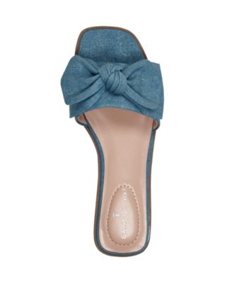 Women's Violeta Bow Flat Slide Sandals