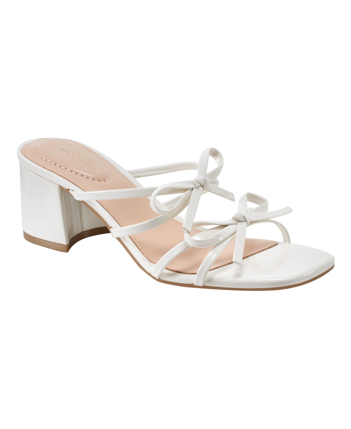 Women's Margil Strappy Bow Block Heel Sandals - Blue Patent