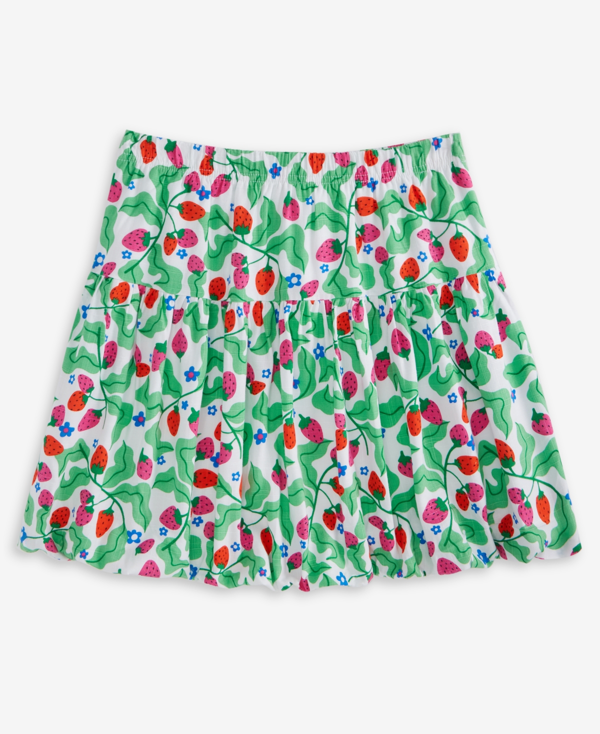 Shop Epic Threads Kid Girl Berry-print Bubble Hem Skirt, Exclusively At Macy's In Bright Whi