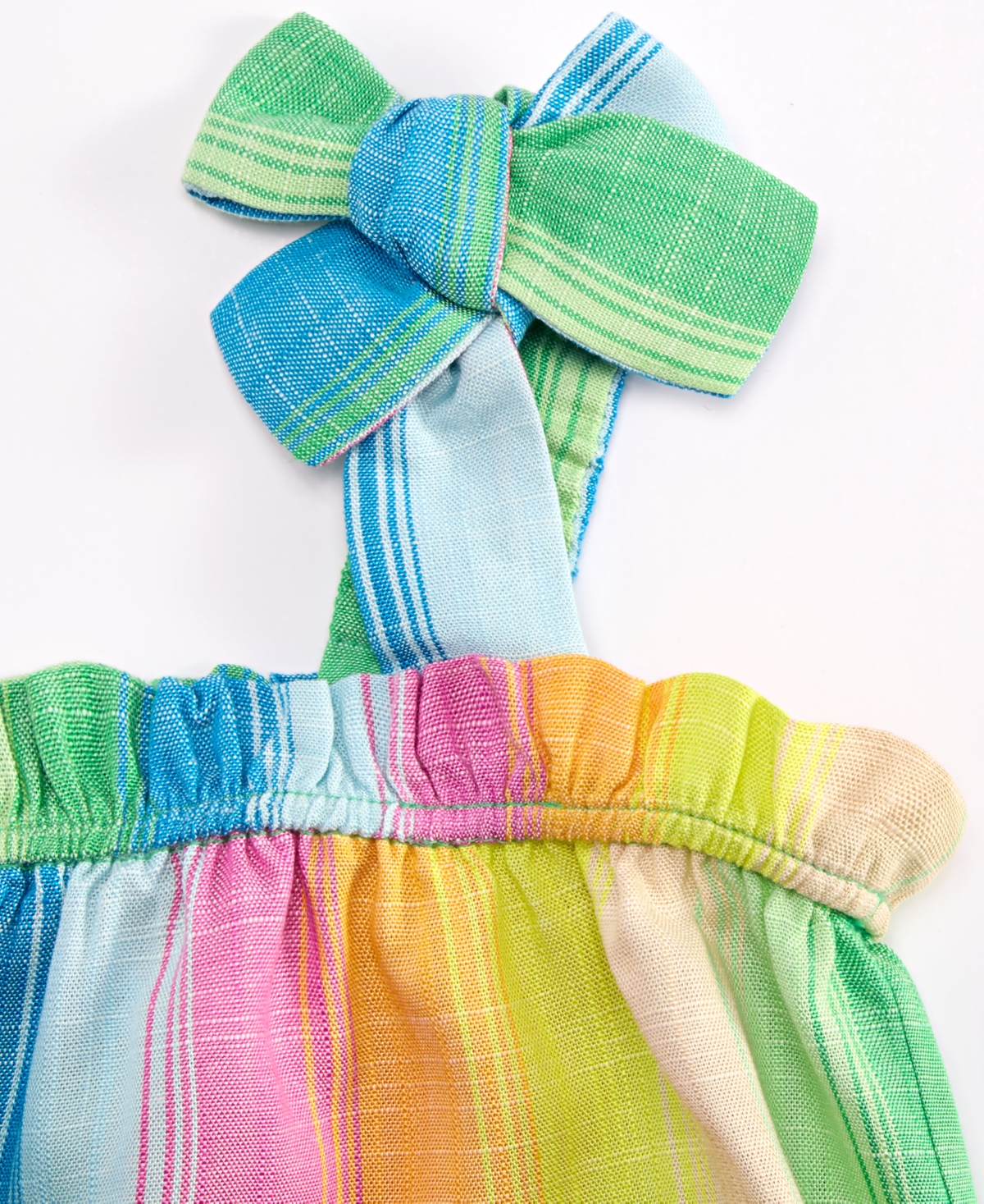Epic Threads Toddler Girl Striped Bow Dress, Exclusively At Macy's In Multi