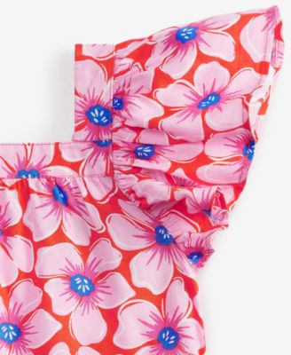Toddler Girl Floral Woven Short Set, Toddler, Exclusively at Macy's 