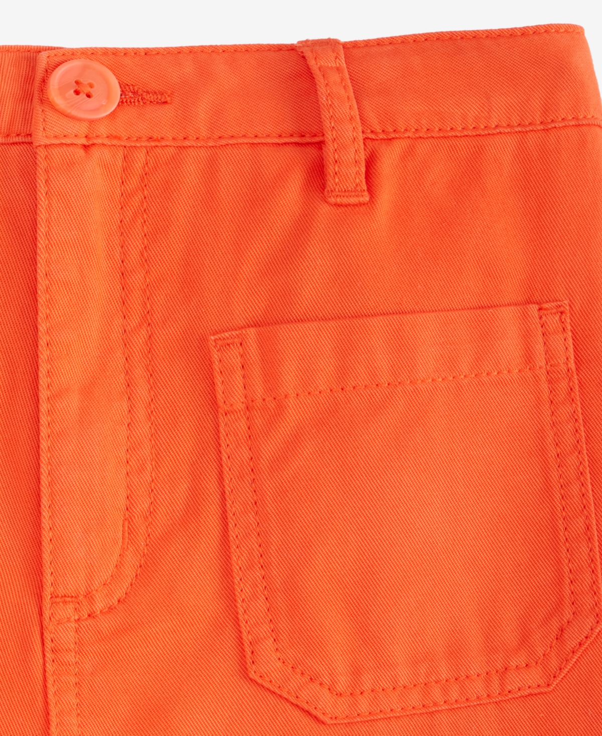 Epic Threads Little & Big Girls Twill Patch-pocket Wide-leg Pants, Exclusively At Macy's In Mandarin R