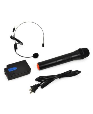 12 Inch Full Range Portable Bluetooth Karaoke Loudspeaker, Karaoke Microphone, Built-in Rechargeable Battery with FM Radio. (PWMA1225BT), Black