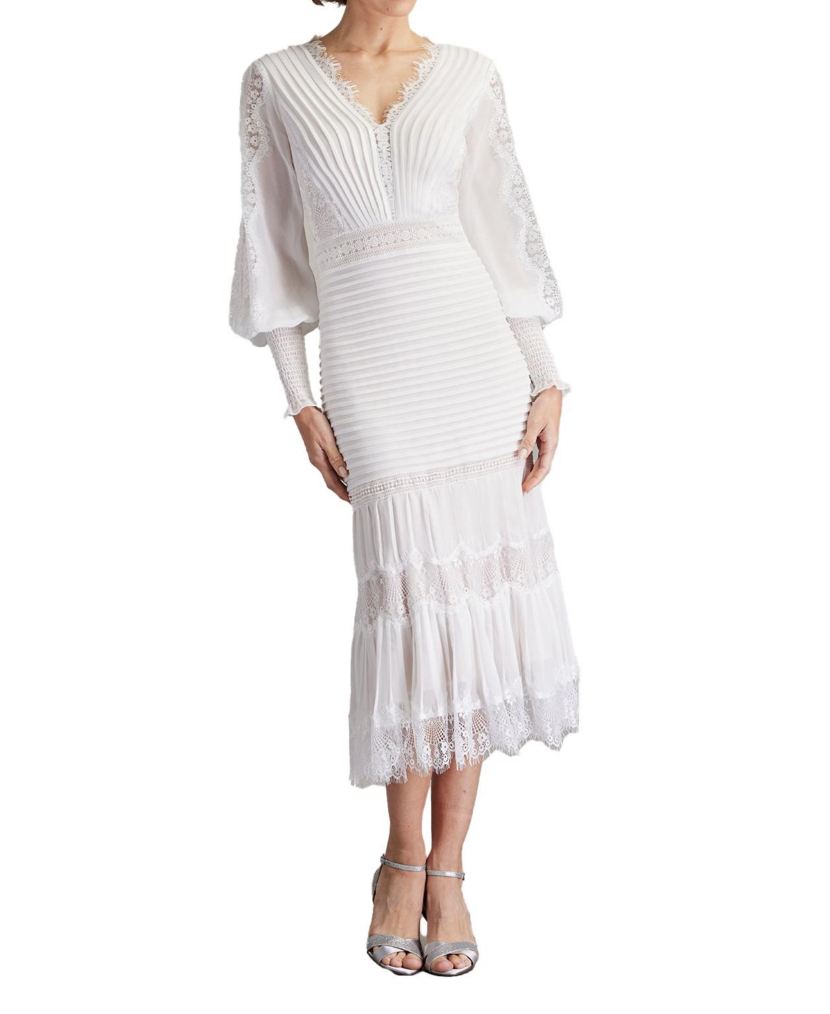 Women's Nyssa Bishop Sleeve Dress - Purple