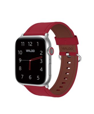Waloo Classic Leather Band For Apple Watch - Red 25$