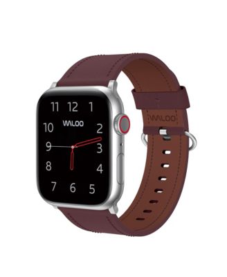 Waloo Classic Leather Band For Apple Watch - Brown