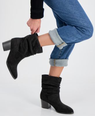 Women's Genoviaa Scrunch Booties, Created for Macy's